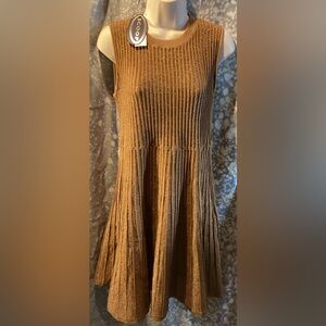 Shimmering Gold Sleeveless Mini Dress